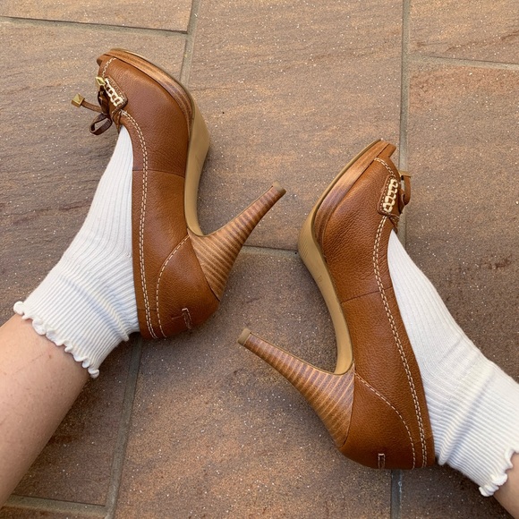 Y2K Nine West Brown Pumps - Picture 1 of 10